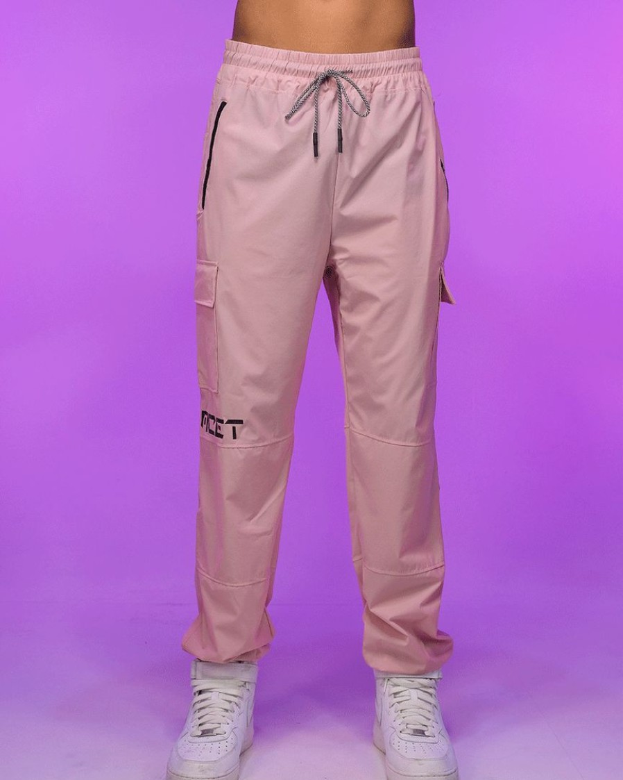 Womens * | Ae Pretty Pink Unisex Water Resistant Cargo Joggers Womens