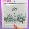 Accessories * | Neva Nude Ever Clear Iridescent Jewel Pasties New