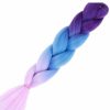 Accessories * | Ae Womens Braiding Hair Extensions Ombre Purple/Blue/Lilac