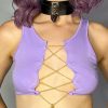 Womens * | Ae Peekaboo Chain Tank Top Lavender