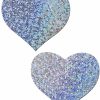 Accessories * | Pastease Heart Solid Glitter Nipple Pasties Womens