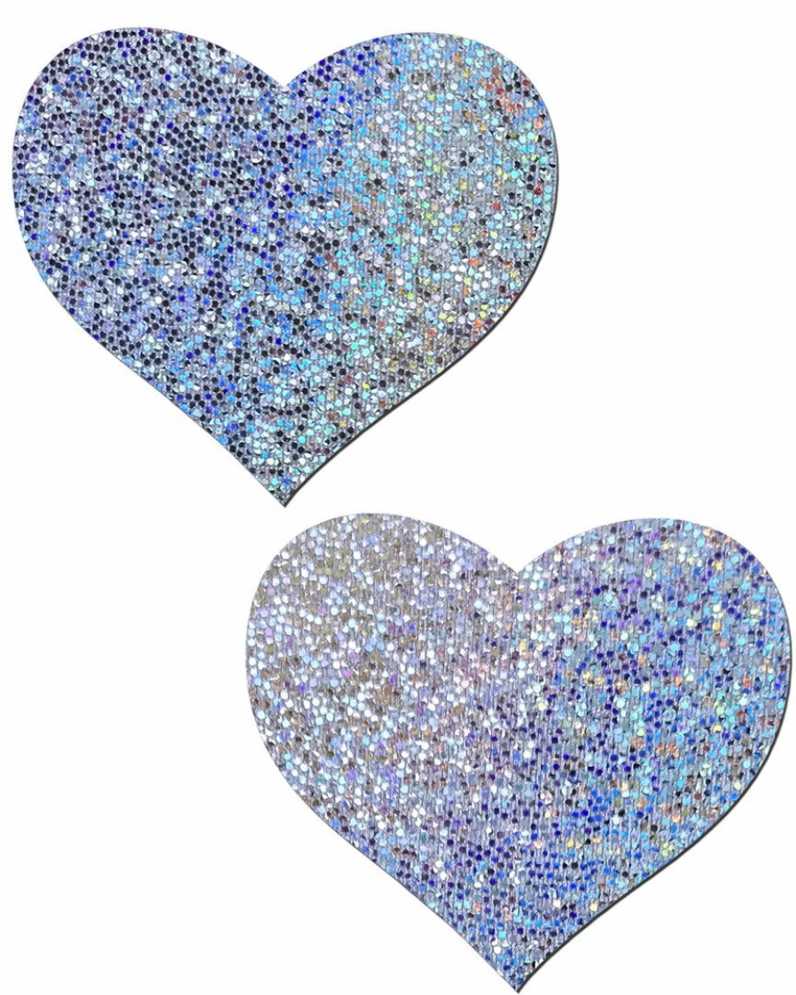 Accessories * | Pastease Heart Solid Glitter Nipple Pasties Womens