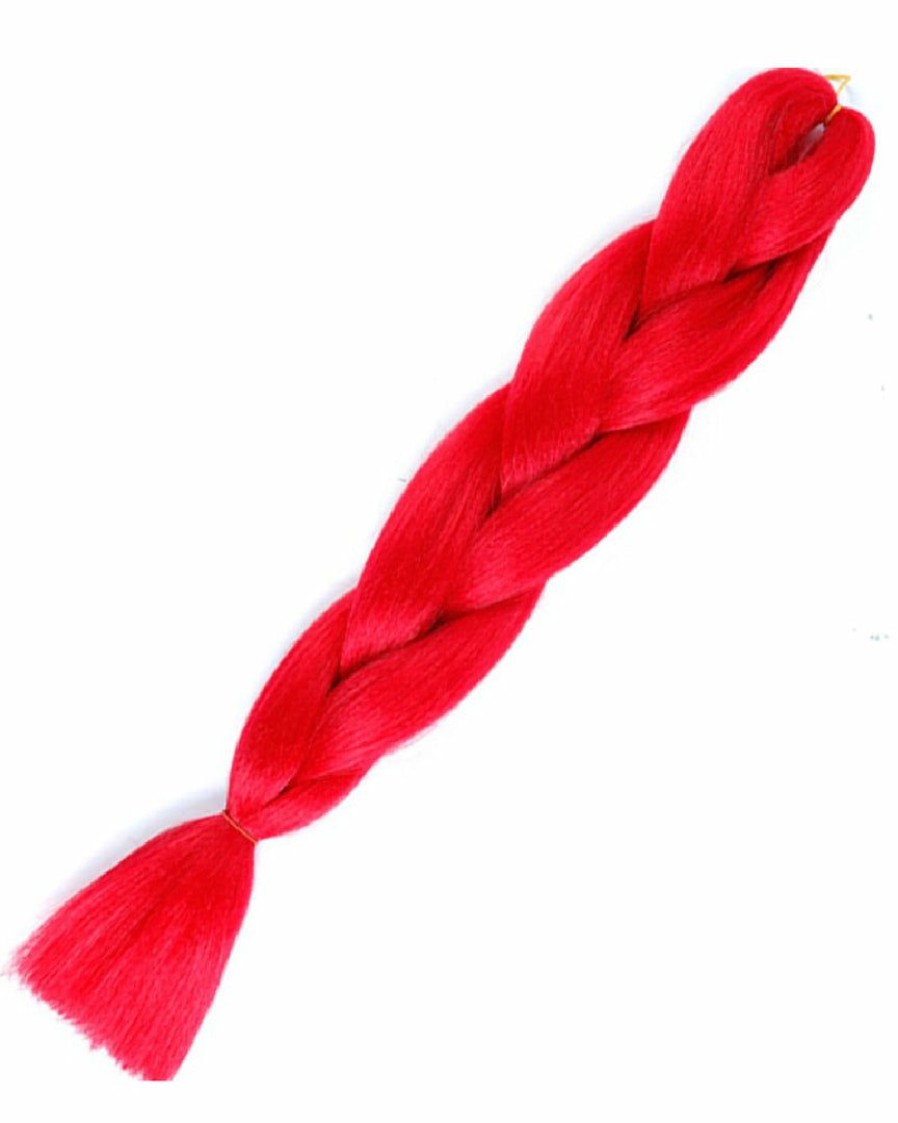 Accessories * | Ae 24 Red Braiding Hair Extensions