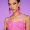 Womens * | Hot And Delicious New Summer Fling Pink Bustier Top