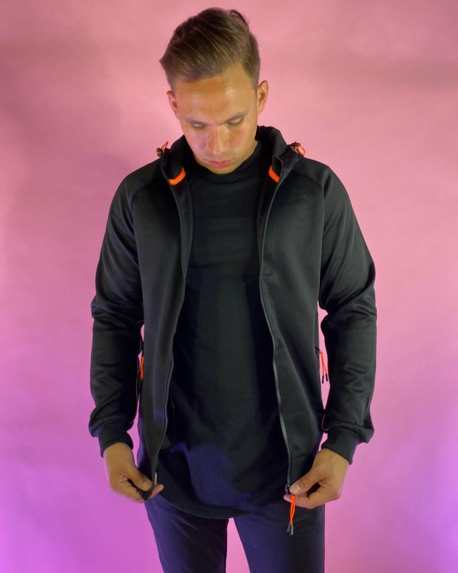 Mens * | Phillip Marciano Llc Mens Men'S Reflective Neon Zipper Sports Jacket