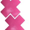 Accessories * | Neva Nude Womens Strawberry Vinyl Pink X Factor Blacklight Reactive Pasties