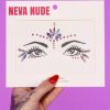 Accessories * | Neva Nude Star Craft Crystal Face Jewel