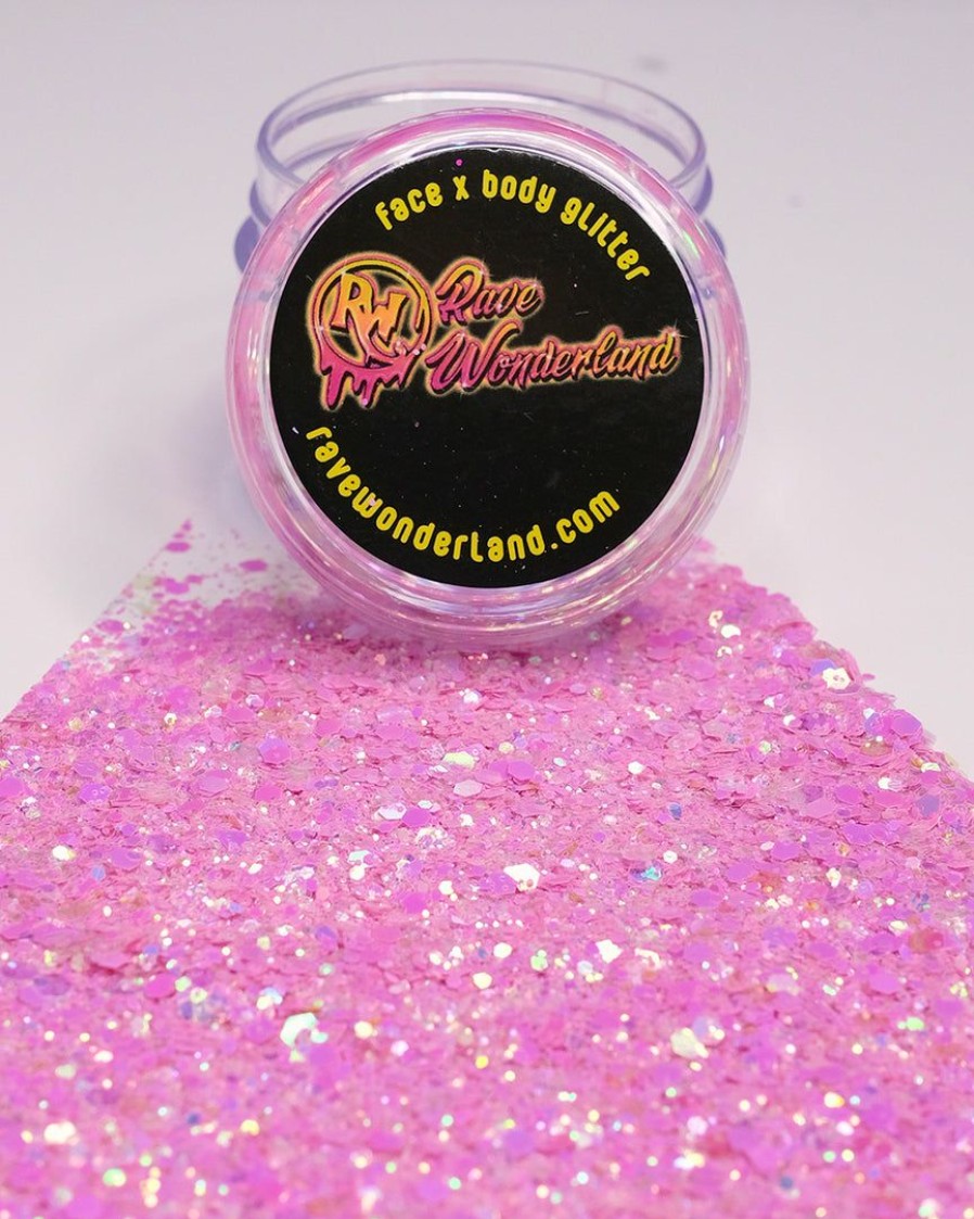 Accessories * | Xucai Blush Doll Pink Holographic Glitter