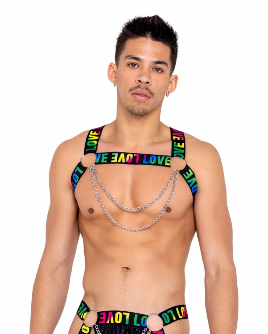 Accessories * | Roma Rainbow Love Chain Harness