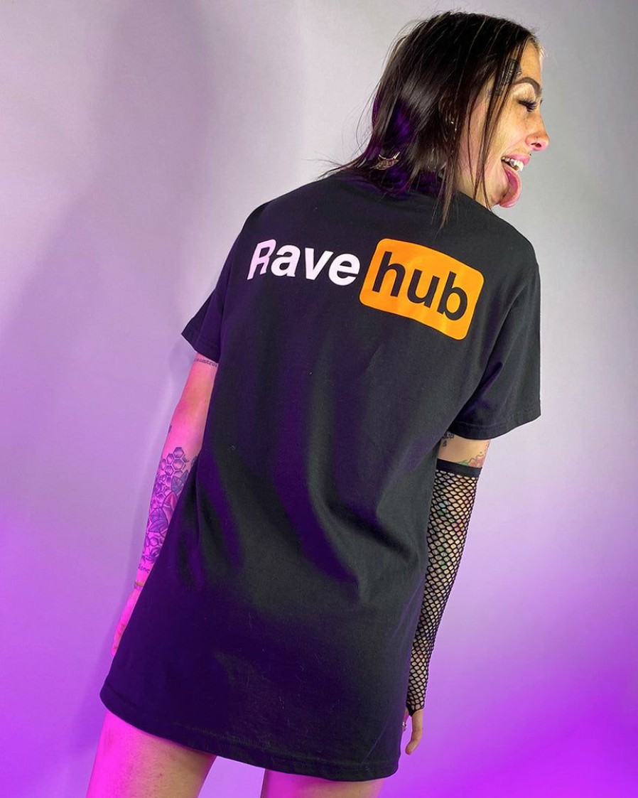 Womens * | Jarmoo Womens Rave Hub Black T