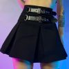 Womens * | Ae New Cyber Buckle Pleated Skirt