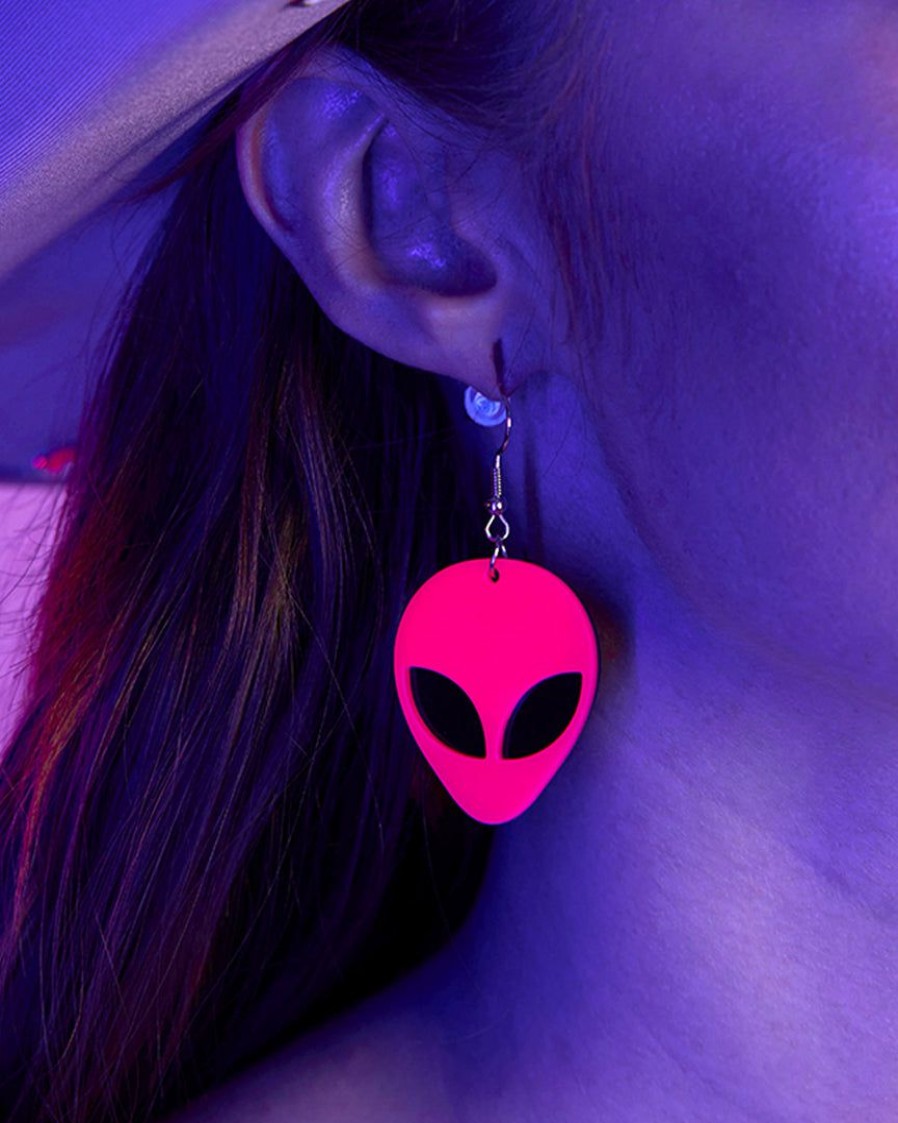 Accessories * | Ae Abducted Alien Earrings