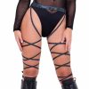 Accessories * | Roma Aura Holographic Garter Belt Leg Wraps