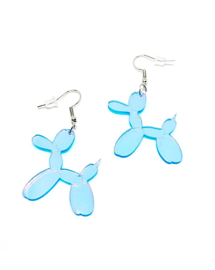 Accessories * | Ae Holographic Balloon Poodle Earrings