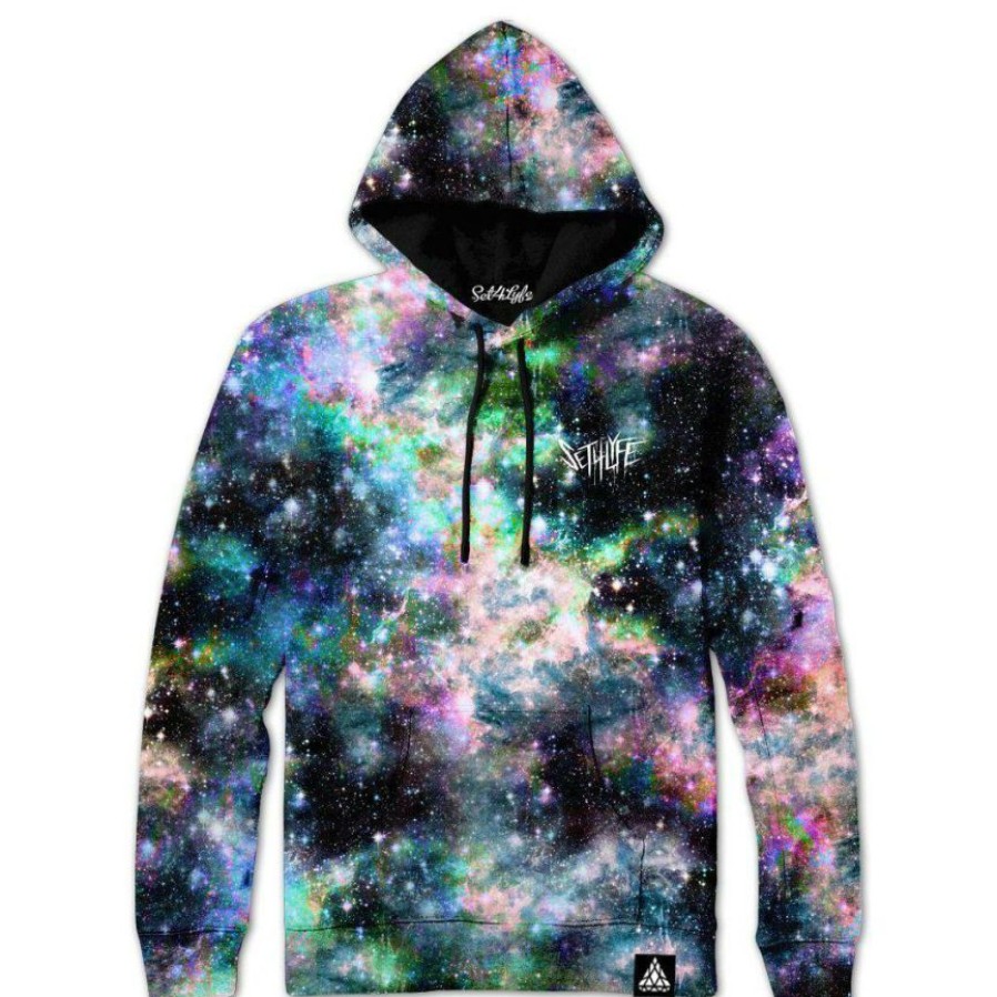 Mens * | Set 4 Lyfe Strange Galaxy Hoodie Mens