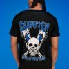 Womens * | Jarmoo Dubstep Skull Massacre Blue Baseball Jersey