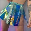 Womens * | J. Valentine New Holographic Pvc Pinwheel Skirt