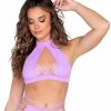 Womens * | Roma Candy Lane Halter Top Lavender