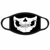 Accessories * | Ae Mens Skull Black Face Mask