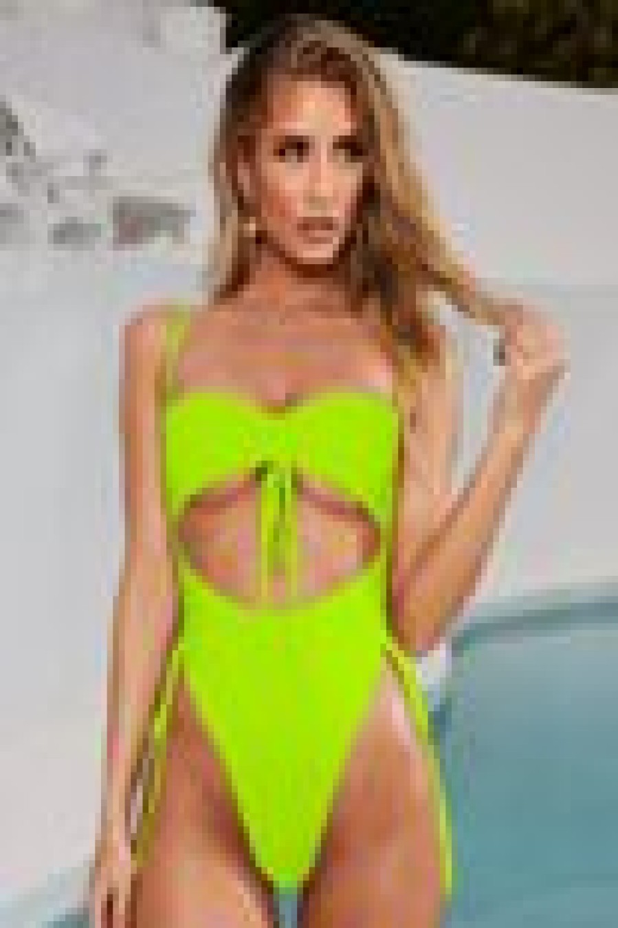 Womens * | Fm New No Peeking Bodysuit Neon Green