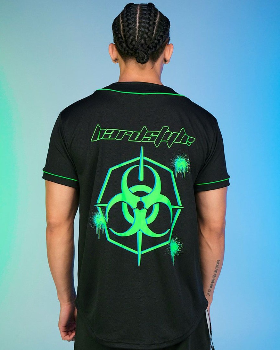 Womens * | Jarmoo Biohazard Hardstyle Blacklight Green Jersey