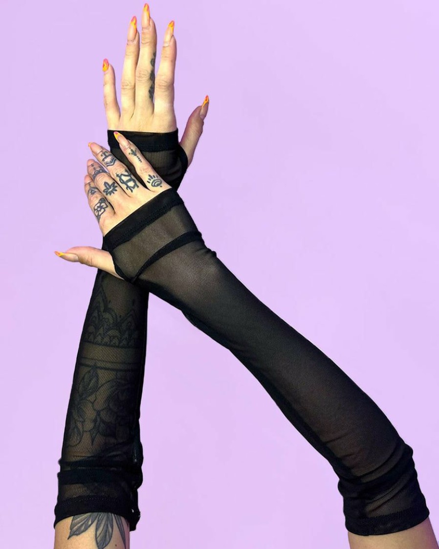 Accessories * | Ohyes Fashion Y2K Doll Sheer Arm Sleeves New