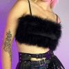 Womens * | Ae Feathered Princess Spaghetti Strap Crop Top New