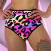 Womens * | Elizabeth Acid Jungle High Waist Thong Bottoms