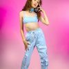 Womens * | Hot And Delicious Emboldened Blue 2Pc Pants Set