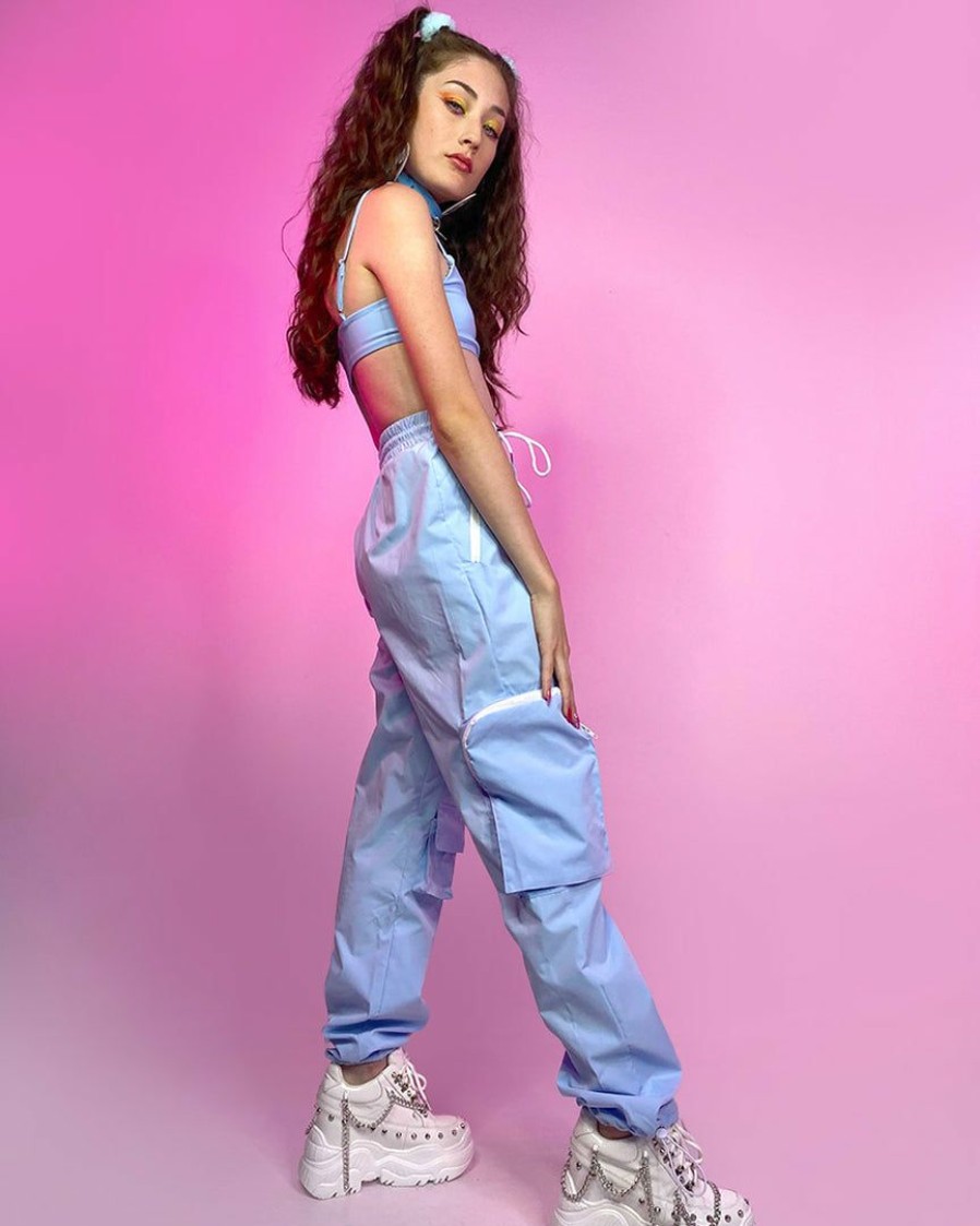 Womens * | Hot And Delicious Emboldened Blue 2Pc Pants Set