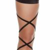 Accessories * | Shark Accessories Black Solid Leg Wraps