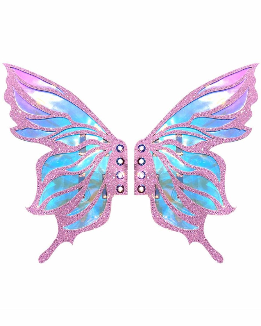 Accessories * | Neva Nude Feyre Lilac Glitter Fairy Original Wingz Pair Shoe Attachment