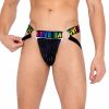 Womens * | Roma Womens Rainbow Love Jockstrap