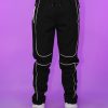 Womens * | Ae Womens Black Reflective Joggers