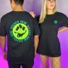 Womens * | Jarmoo Acid Techno Rave Wonderland Black Tee Womens