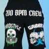 Womens * | Jarmoo Biohazard Hardstyle Blacklight Green Basketball Shorts Bottoms