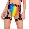 Accessories * | Roma New Rainbow Love Garter Belt