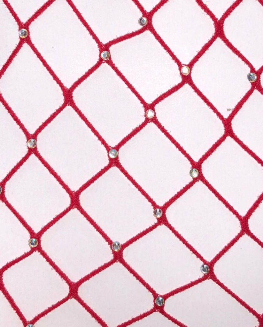 Accessories * | Hengda Rhinestone Large Fence Net Stocking Accessories