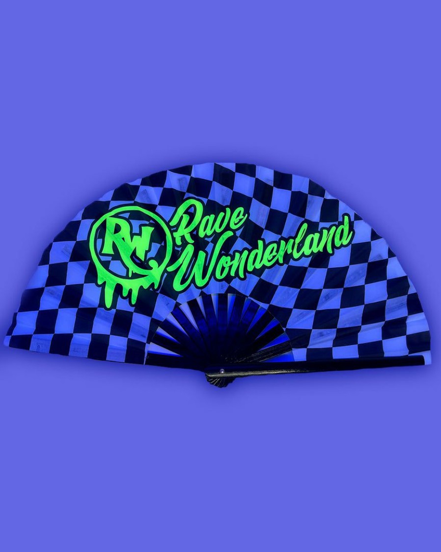 Accessories * | Rave Wonderland New Checker Limited Edition Rw Oversized Fan