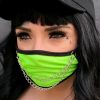 Accessories * | Bodyzone Accessories Neon Green Chain Me Up Face Mask