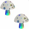 Accessories * | Neva Nude Alice Down The Rabbit Holographic White Glitter Shroom Pasties