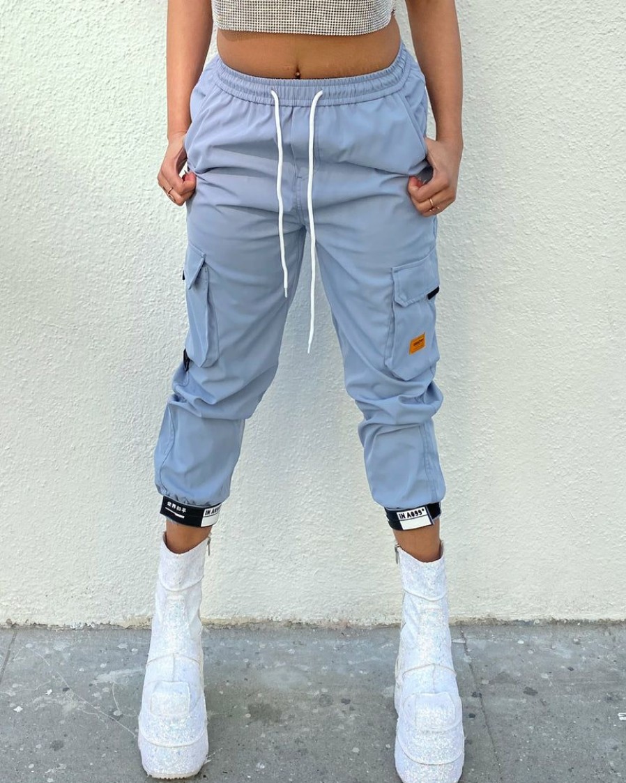 Womens * | Ae Baby Blue Boy Unisex Cargo Pants Womens