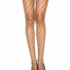 Accessories * | Music Legs Thick Diamond Fishnet Pantyhose Leg Wear