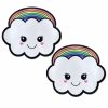 Accessories * | Pastease Womens Rainbow Kawaii Cloud Nipple Pasties