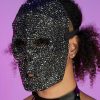 Accessories * | Kbw Rhinestone Skull Full Face Mask Accessories